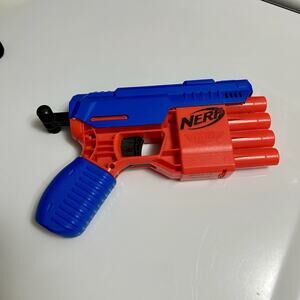 Preowned Nerf Alpha Strike Blaster Fang QS-4 Elite Blue Orange Tested Works